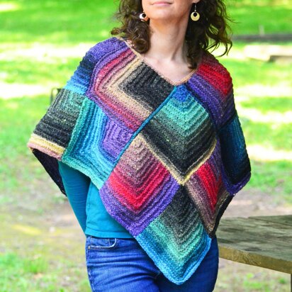 Mitered-Squares Poncho