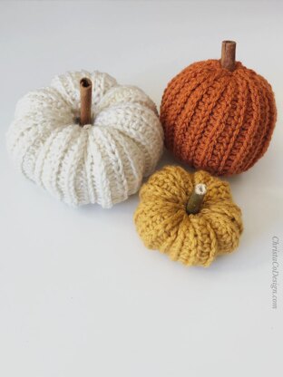 Ribbed Crochet Pumpkin