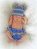 Baby Football and Cheer Diaper Cover and Hat