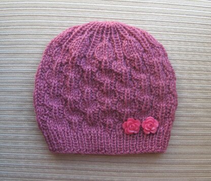 Antique Rose Textured Hat for a Lady