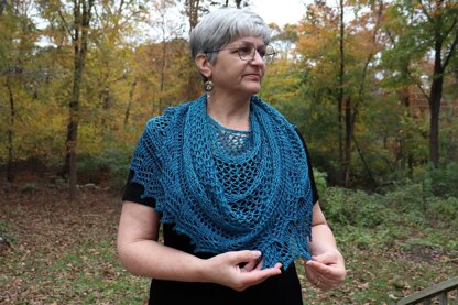 Meshing Around Shawl