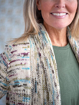 Chamomile Cardigan in Berroco Ultra Wool Handpaint - Downloadable PDF