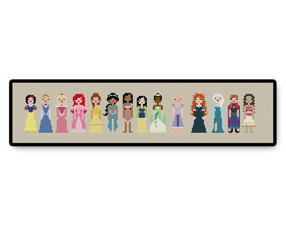 Storybook Princesses Ball Gown - PDF Cross Stitch Pattern