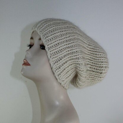 A Super Chunky Rib Slouch Hat CIRCULAR