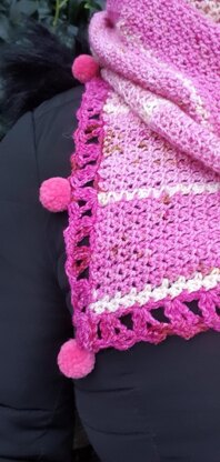 Peony Fade Shawl