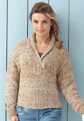 Woman's Sweater and Sleeveless Top in Hayfield Ripple Super Chunky - 7199 - Downloadable PDF