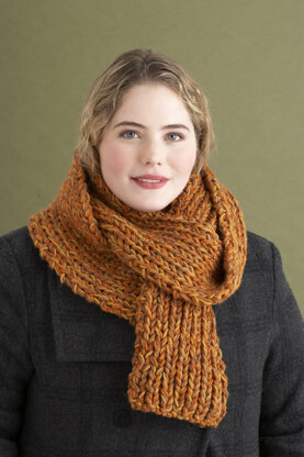 Rib Scarf in Lion Brand Vanna's Choice - 80021AD