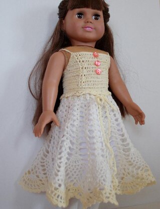 Pineapple Dream Skirt for American girl and other 18" dolls dolls