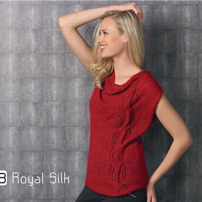 Short Sleeve Sweater in Katia Royal Silk