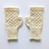 Finely Knit Argyle Mitts