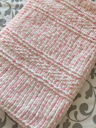 Lightweight Chunky Baby Blanket