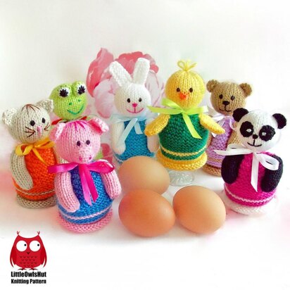 114 Egg Cozy Panda Rabbit Chicken Cat Bear Frog