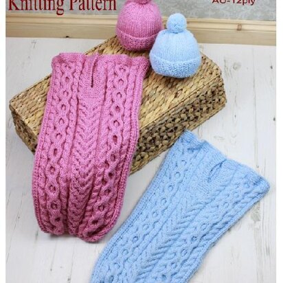 Kniting pattern Cuddle Cable Cocoon  #318