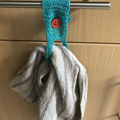 Crochet Thread Dishtowel Holder