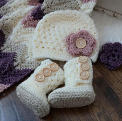 Dusty Rose Baby Set