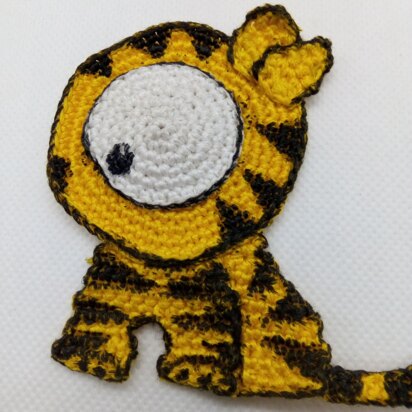 Sheru The Tiger Cub Crochet Applique Pattern