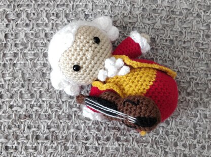 Wolfgang Amadeus Mozart crochet Amigurumi