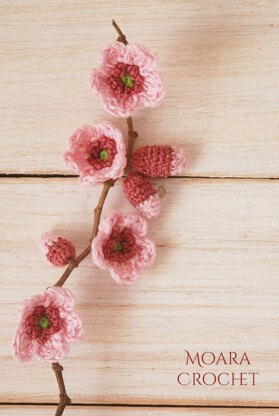 Cherry Blossom Crochet x Embroidery Hat