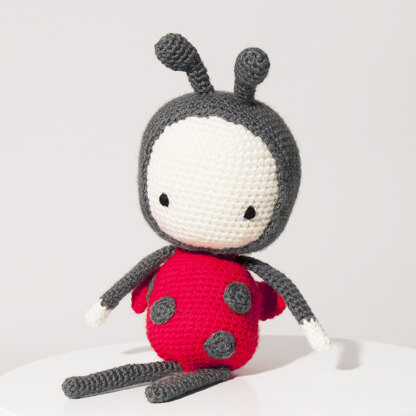 Lola the Ladybird - Free Amigurumi Crochet Toy Pattern in Paintbox Yarns Simply DK