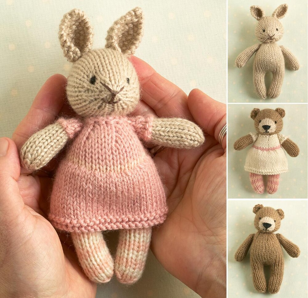 Tiny teddy cheap knitting pattern free