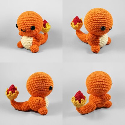 Charmander - Pokémon | Crochet Pattern | Amigurumi Tutorial PDF in English  | AmiguWorld