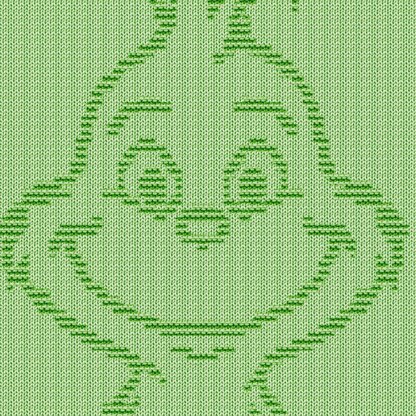Happy Grinch blanket Knitting Pattern Knit-Purl only