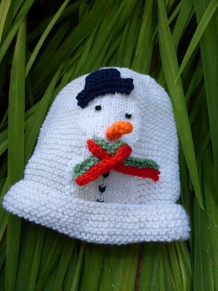 Snowman Baby Hat
