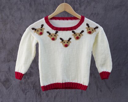 P164 Rudolph Motif Jumper