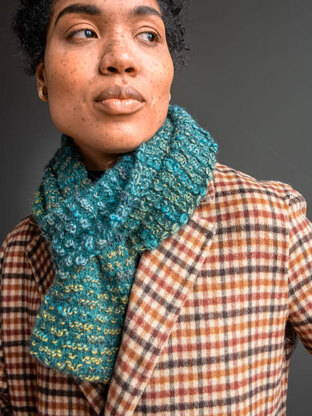 Dunya Cowl in Berroco Topaz and Aerial - Downloadable PDF