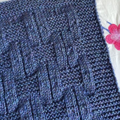 Ocean Blue baby blanket