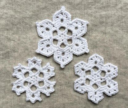 Snowflake Ornament Trio