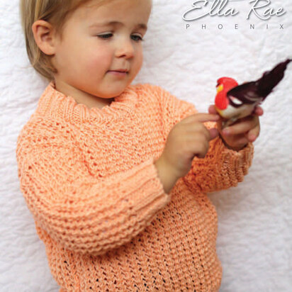 Blossom Sweater in Ella Rae Phoenix DK - ER20-01
