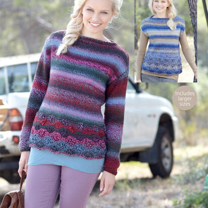 Lady’s Tops in Hayfield Colour Rich Chunky - 7299 - Downloadable PDF