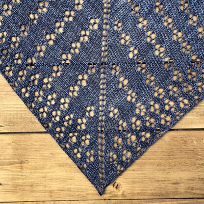 Diamond Cascade Shawl