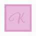 Very Easy Knitting Pattern - Letter K Stroller blanket