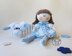 Lady Lamb doll knitted flat