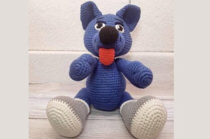 Crochet pattern wolf skier