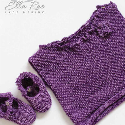 Baby Vest & Booties in Ella Rae Lace Merino - ER14-04 - Downloadable PDF
