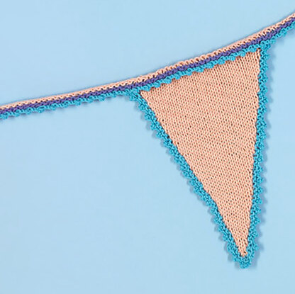 Celebration Bunting - Free Knitting & Crochet Pattern for Home in Paintbox Yarns Cotton DK by Paintbox Yarns