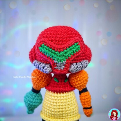 Samus Aran & Mini Metroid Amigurumi Crochet Pattern – PDF (US Terms)