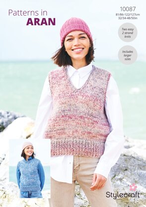 Round & V Neck Tank Tops in Stylecraft Grace & Impressions - Downloadable PDF