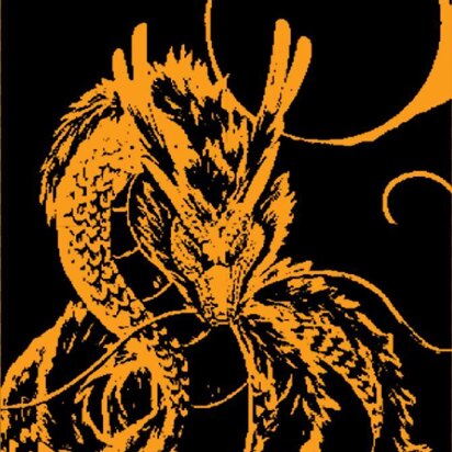Dragon Eclipse Blanket - knitting pattern