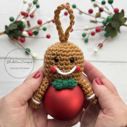 Gingerbread Man Jingle Bell Ornament