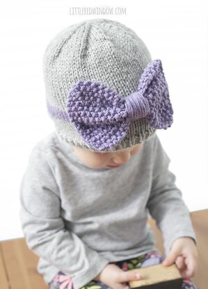 Big Bow Baby Hat