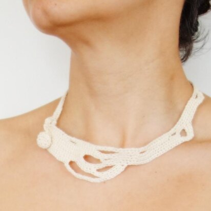 Freeform Crochet Necklace