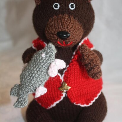 Benjamin Brown Bear- Canada 150 Series - knitting pattern