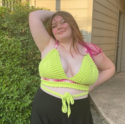 Crochet Bralette Pattern Crochet Bikini Top Pattern Crochet Crop Top Pattern Beginner Crochet Pattern Summer Crochet Beach Pattern Crochet