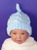 Baby Simple Cable Stitch Topknot Beanie Hat