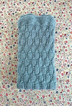 Blue Beehive Baby Blanket