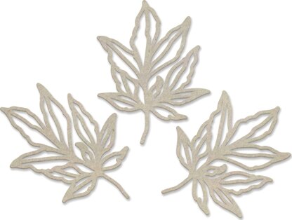 Artdeco Creations Couture Creations Peaceful Peonies Chipboard 3/Pkg - Leafy Branches